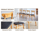 Table and chair set, ancient style solid wood dining table, imitation rattan table legs, beautiful simple solid wood dining chairation