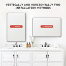 Bathroom Vanity Mirror 30x22 Aluminum Frame Durable
