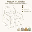 Beige Contemporary Accent Chair With Generous Storage