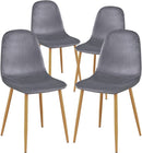 Grey Velvet Dining Chairs Set Of 4 For Dining Room