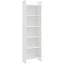 White 6-Tier Bookshelf Anti Tip Design For Home Office