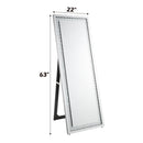 Nysa - Floor Mirror - Mirrored & Faux Crystals