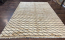 German Rug 7x10, Vintage Handmade Carpet, Contemporary