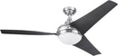 52 Inch Brushed Nickel LED Ceiling Fan With Remote