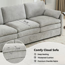 Cozy Upholstered 3 Seater Sofa Cushion For Living Room