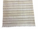 5x8 Turkish Kilim Rug, Flatweave Carpet, Striped Blanket, Southwestern Design, New, Gray, Wool, High Quality, Hand-Knotted
