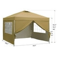 Ainfox 10 x 10 ft Pop up Canopy Tent with Sidewalls,Instant Outdoor Canopies,Shade Tents with Carrying Bag