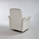 Swivel Accent Chair Modern Barrel Armchair with Wood Base for Bedroom Reading Waiting Living Room
