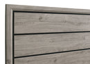 Valen Wood Full Panel Bed Light Taupe