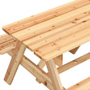 Natural Wood Children's Dining Table and Chair Set for Play, Reading, and Snacks