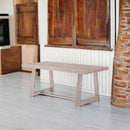 72 Inch Farmhouse Solid Wood Dining Table Rectangular Kitchen Table