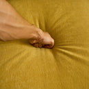 Modern Velvet L-Shaped Sectional Sofa for Living Room or Bedroom, Yellow, 82.6'