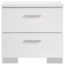 Felicity 4-piece Queen Bedroom Set White High Gloss