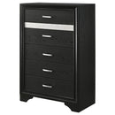 Miranda 6-drawer Bedroom Chest Black