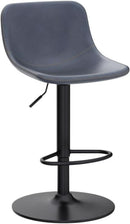 Adjustable Bar Stools Set Of 2 With Swivel Back Support