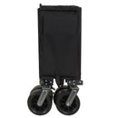 Collapsible Folding Wagon 300L,49' Extra Long Collapsible Wagon with Tailgate, All-Terrain 7'x 4' Big Wheels,Beach Wagon Cart Heavy Duty 400LBS Foldable Foldable Beach Wagon for Garden Sports Camping