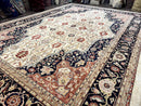 Large Palace Sized Stark Carpet 13x19, Traditional Wool Handmade Rug, Beige