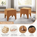 Curry Seventeen Inch Ottoman Footstool Living Room Decor