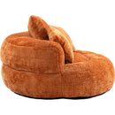 COOLMORE Lazy Sofa Durable Comfort Lounger High Back Bean Bag Chair Couch With Three Pillows for Adults and Kids, Indoor & Outdoor,  Single Gaming Sofa Chair For Bedroom,Office (Orange Chenille)