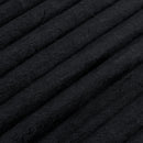 Modern Minimalist Style L Shape Modular Sectional Sofa with Corduroy Finish in Black