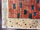 Persian Gabbeh Rug 6x8 ft, Wool Handmade Tribal Rug