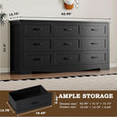 9 Drawer Dresser For Bedroom Modern Wooden Anti Tip