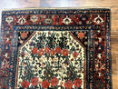 Persian Tribal Rug 3x5, Antique Persian Carpet, Floral Roses, Handmade, Persian Zanjan Rug