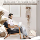 Modern Black Accent Chair With Thick Cushioned Seat