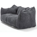 Soft beanbag chair with high resilience foam core for two people. The comfortable square recliner sofa is ideal for family members and friends engaged in games, reading, watching TV