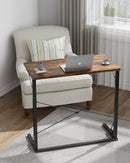 31.5 Inch Collapsible Tray Desk Rustic Brown Premium Finish