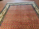 6x9 Finely Woven Turkish Tribal Rug, Boteh/Paisley Pattern, Red & Beige Area Rug, Vintage Wool Carpet, Entryway Rug, Hand-Knotted Foyer Rug
