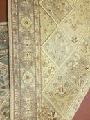 2' 7" X 9' Vintage Handmade India Floral Oriental Wool Runner Rug Hand Knotted