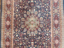 Indo Kashmiri Rug 3x5, Navy Blue, Very Fine 400 KPSI, Pair B