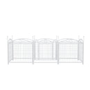 Dog Playpen Indoor 24 inch 8 Panels Metal Dog Pen Pet Dog Fence Outdoor Exercise Pen with Doors, Heavy Duty Dog Fence Puppy Pen for Large Medium Small Dogs Indoor Outdoor Foldable Pet Exercise Pen