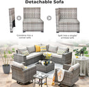 Modern Modular Outdoor Wicker Sectional Sofa Set