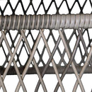 2 Shell Aluminum & Rattan Stationary Chair