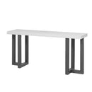 U_STYLE Geometric Design Console Table with Solid Pine Legs,Suitable for Entryway, Hallway, Living Room, Bedroom