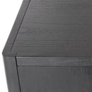 Mirod Farmhouse Style 4-Door Cabinet with Natural Finish, A Rustic Accent for Entryways or Small Spaces
