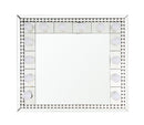Farai - 28" Accent Mirror - Mirrored & Faux Crystal Diamonds