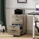 Rolling File Cabinet With Lock And Two Drawers For Letter Files