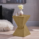 GEOMETRIC MGO SIDE TABLE,LIGHT NATURE COLOR
