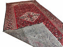 5.5 X 10 Antique Handmade Wool Tribal Gallery Rug All Over Red Runner Corridor