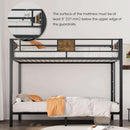 Loft Bunk Bed Twin Over Twin With Ladder And Guardrails