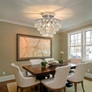 Crystal Chandelier Ceiling Light E26 Chrome Fixture