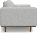 Morrison 72 Inch Mid Century Modern Sofa Set Mist Grey