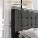 Upholstered Queen Platform Bed Frame With 4 Storage Drawers