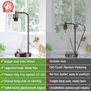 Oil Rubbed Bronze Table Lamps Set Of Two With USB Ports