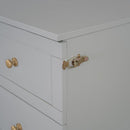 Full Size Murphy Bed with Large Drawers,Gray
