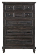 Calistoga - 5 Drawer Chest - Weathered Charcoal