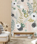 Elegant Painted Poppies Wallpaper Fashionable
